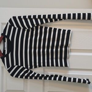 Zara Long Sleeve Striped Tee